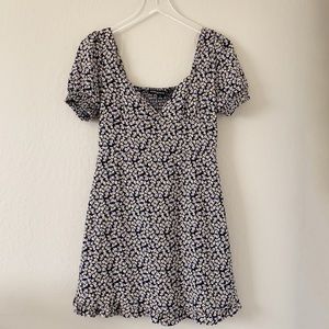 Hyfve Navy Smocked Floral Dress